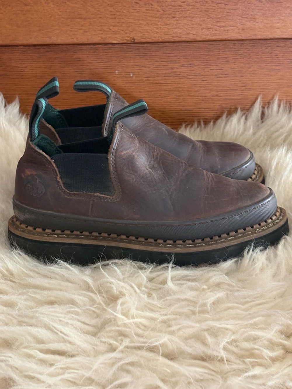 Georgia Boot Brown Leather Romeo Work Boots